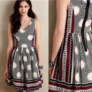 Anthropologie Maeve Moonsong circle Dress Size 6